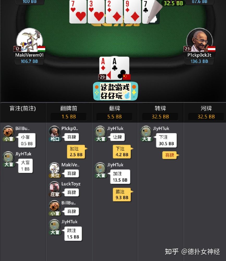 真人HHpoker官方版手机界面截图-德州扑克对局